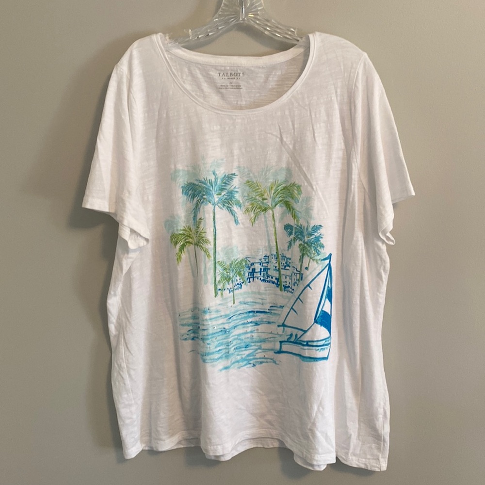 Talbots 100% Cotton Tee Shirt Size 2X
